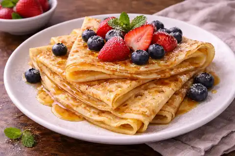 Тонкие эластичные крепы с нежной текстурой и деликатным сливочным вкусом.