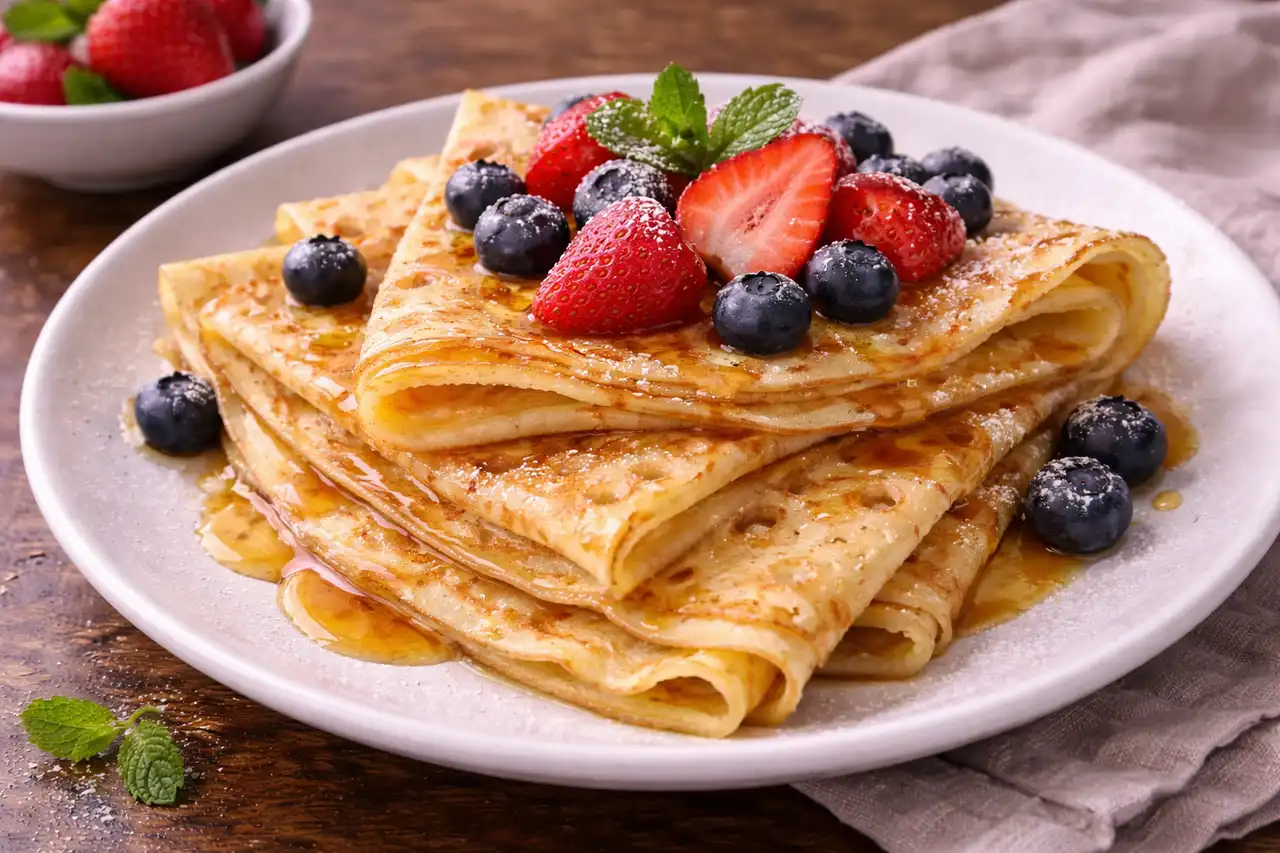 Тонкие эластичные крепы с нежной текстурой и деликатным сливочным вкусом.