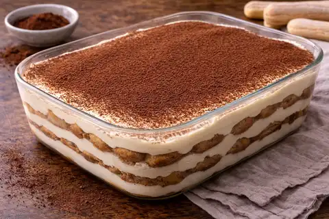 Итальянский десерт с савоярди, кремом из маскарпоне и насыщенным кофейным ароматом.