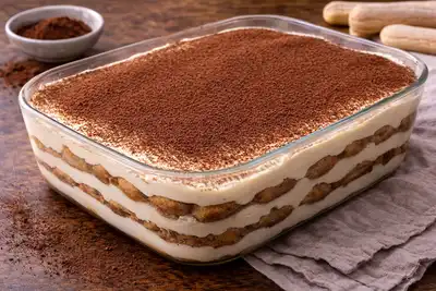 Итальянский десерт с савоярди, кремом из маскарпоне и насыщенным кофейным ароматом.