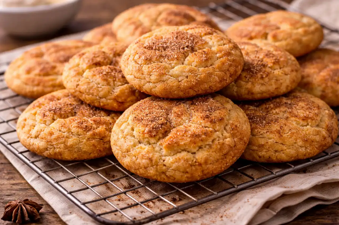 Классическое американское печенье с мягкой серединой и ароматной корично-сахарной корочкой.